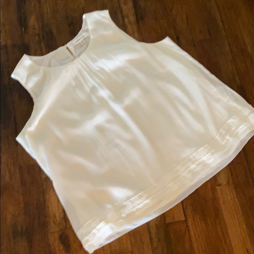 Coldwater Creek Ivory Sleeveless Top